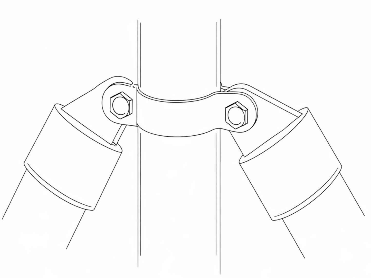 Plastikiniai Dangteliai Stulpų Atramoms 48mm