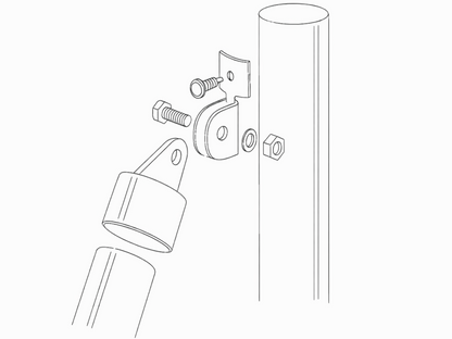 Plastikiniai Dangteliai Stulpų Atramoms 48mm